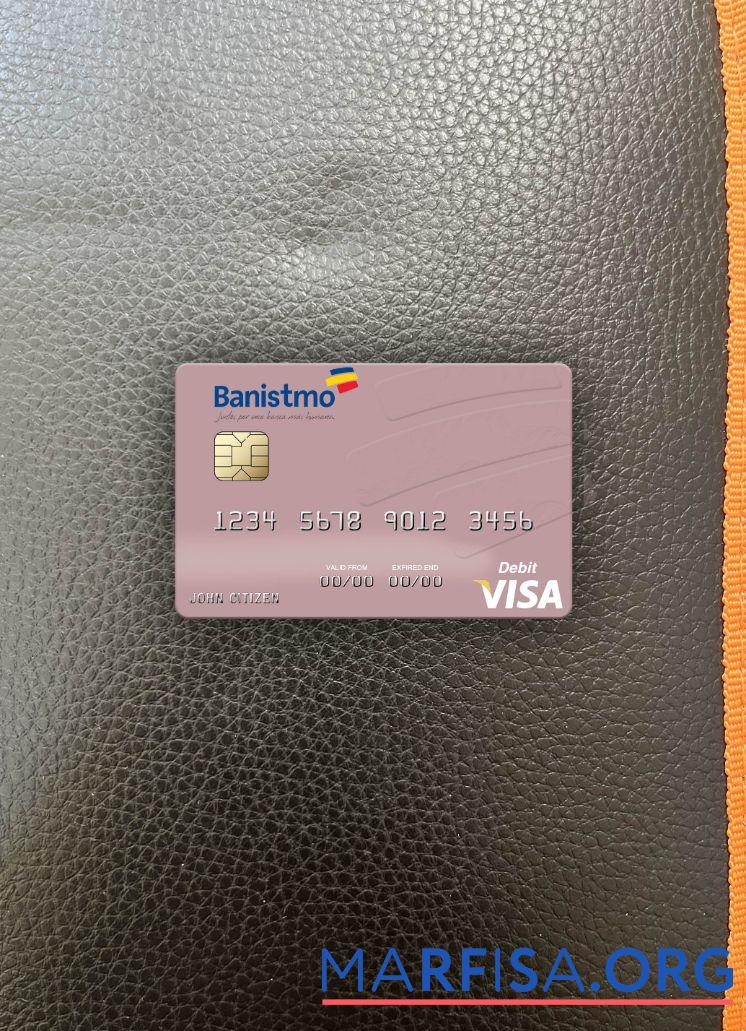 Downloadable Panama Banco Banistmo visa debit card photolook front sample